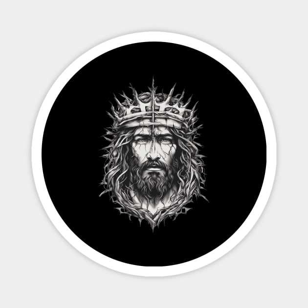 Jesus Christ the King of Kings Magnet by animegirlnft